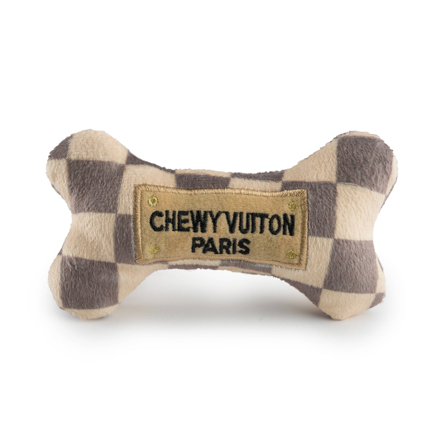 Chewy Vuiton Bone Squeaker Toy