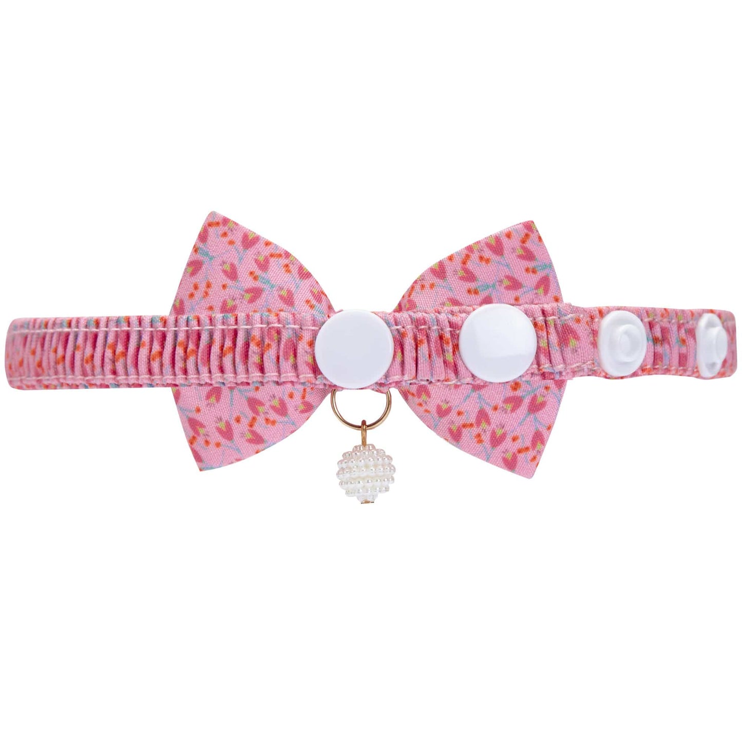 Tulip Cat Collar with Pearl