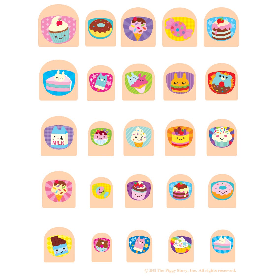 Lil' Fingers Nail Art-Sweet Shop