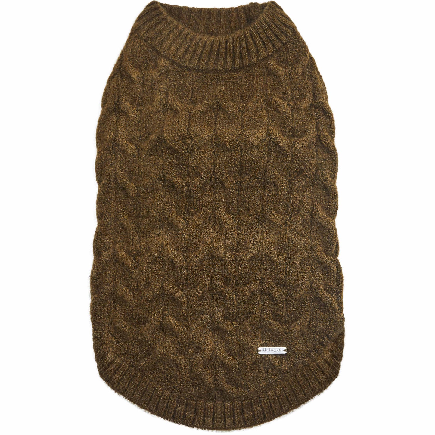 Fuzzy Dark Olive Crewneck Sweater