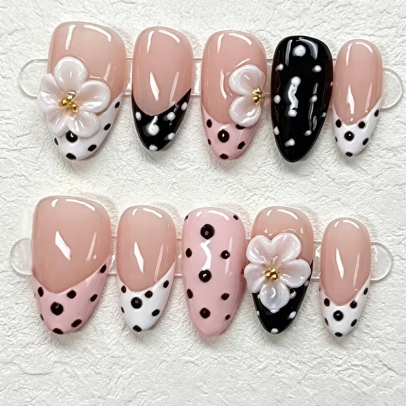 Dottie Bloom Long Almond Custom Fit Nails