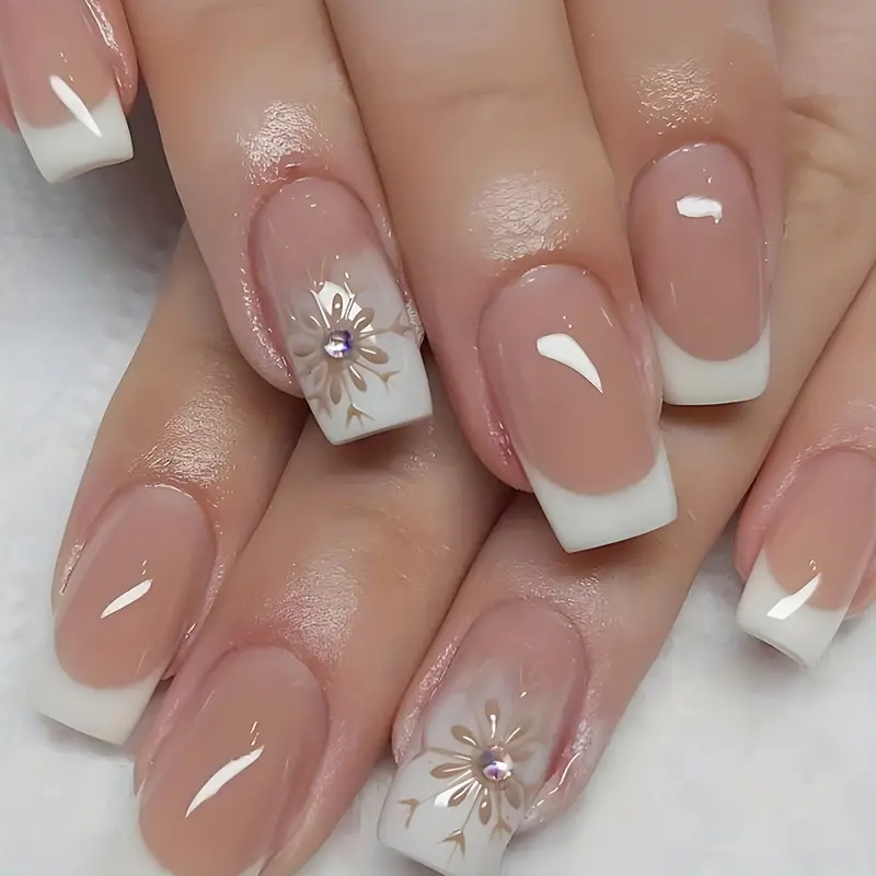 French Kiss Sparkle Nails