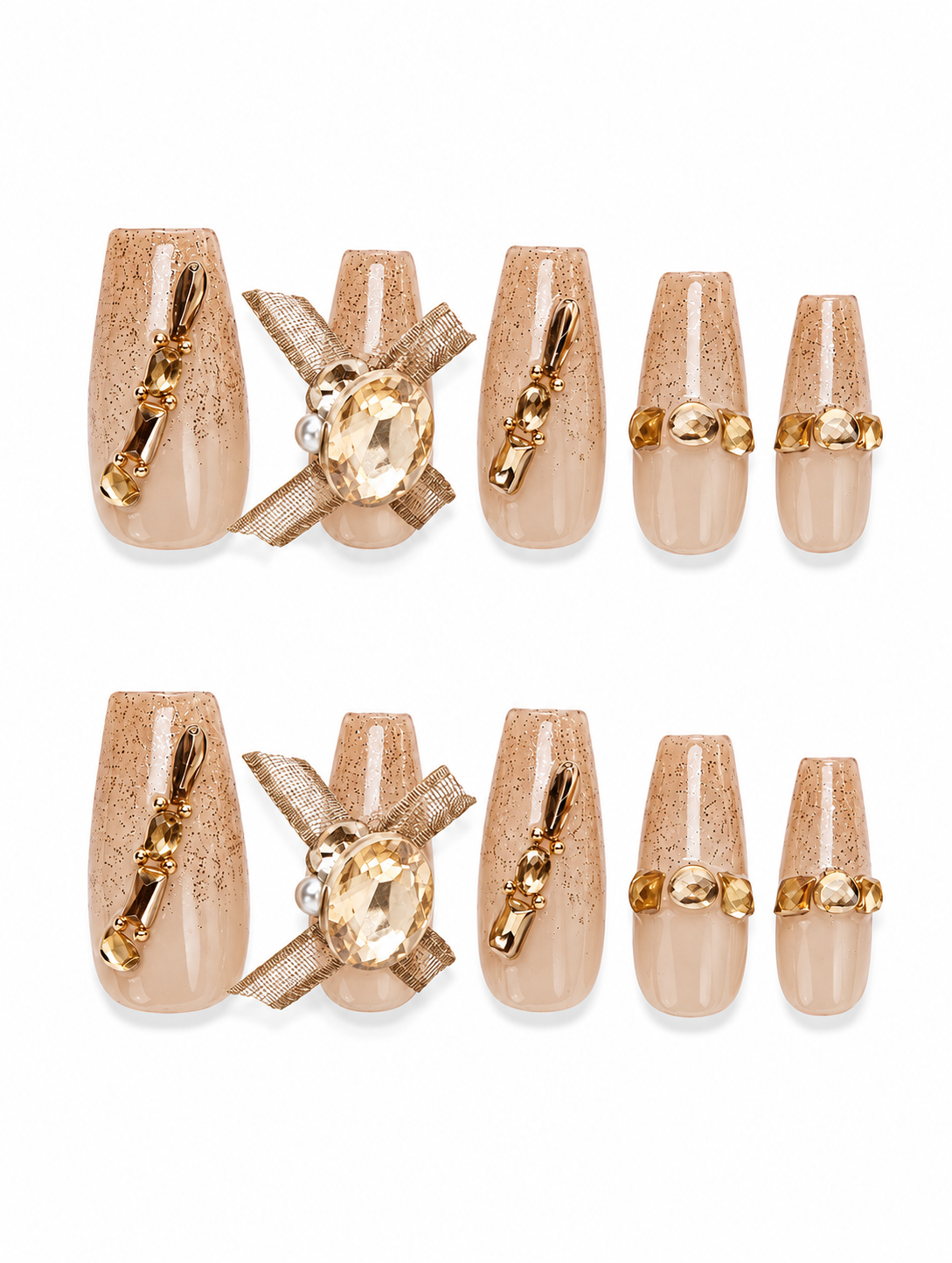 Honey Couture | Long Coffin Handmade Nails