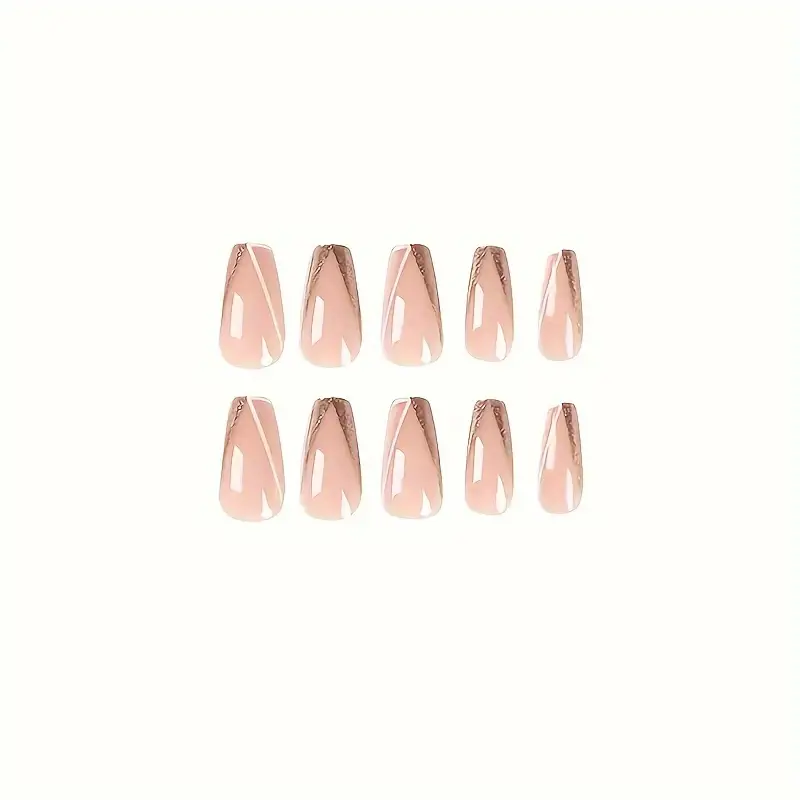 Champagne Veil Press-On Nails