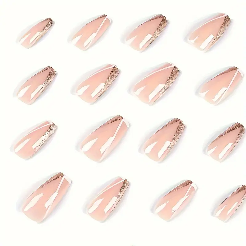 Honey Glimmer Nails