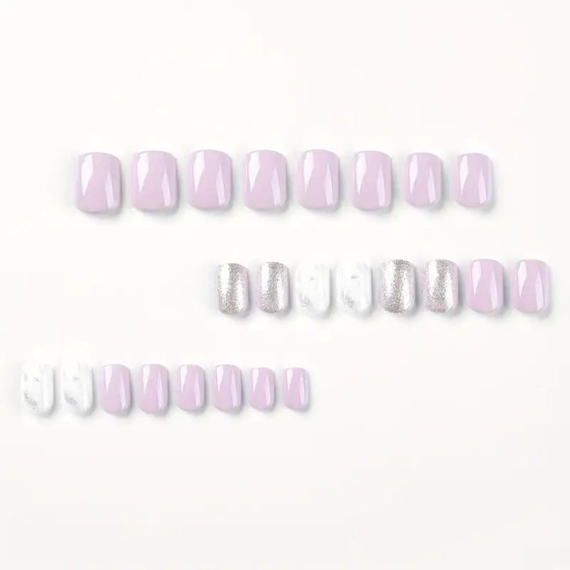 Lilac Frost | Extra-Short Squoval Press-On Nails