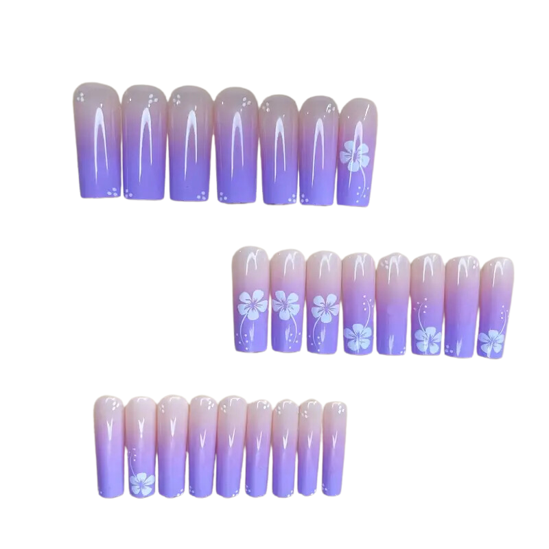Violet Bloom Nails