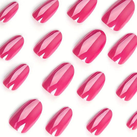Gloss & Go Long Oval Press-On Nails | Glossy Solid Color