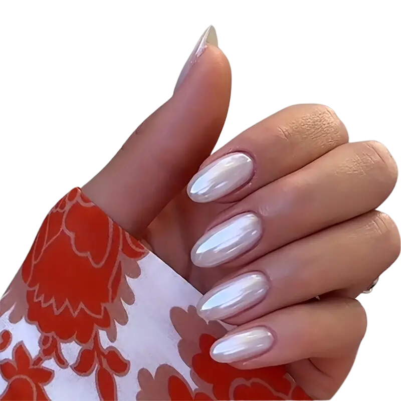 Gloss & Go Long Oval Press-On Nails | Glossy Solid Color