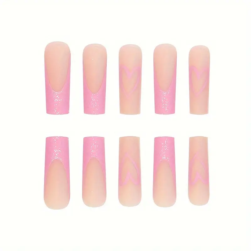 Pink Stardust Nails