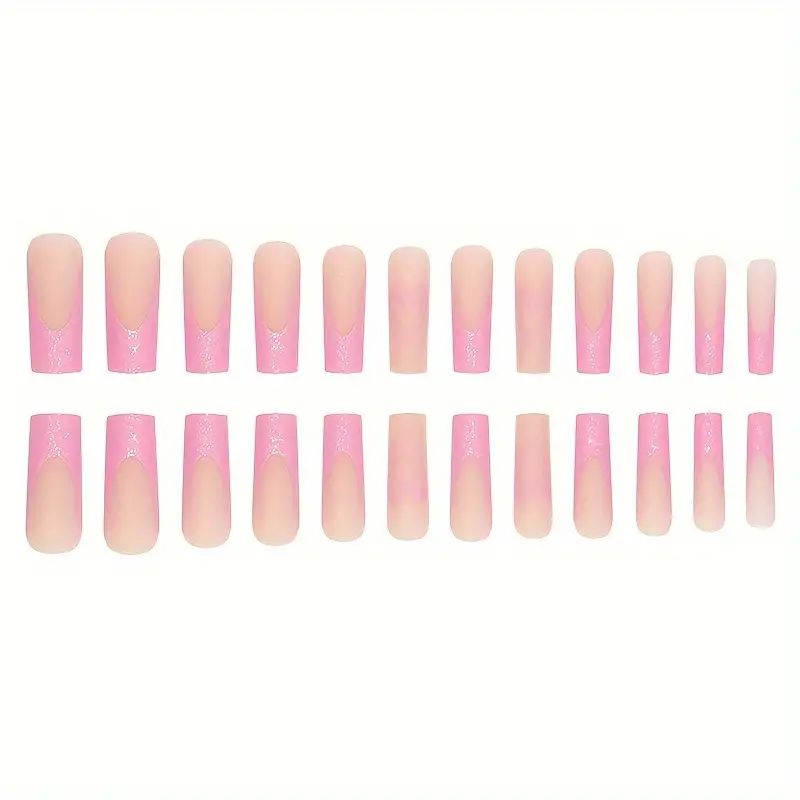 Pink Stardust Nails