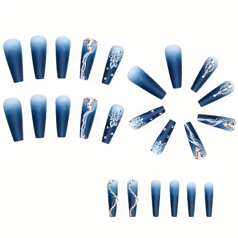 Blue Mirage Nails
