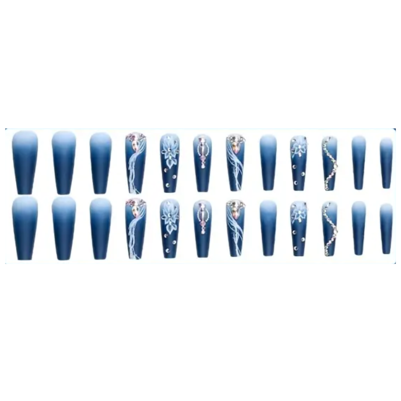 Blue Mirage Nails