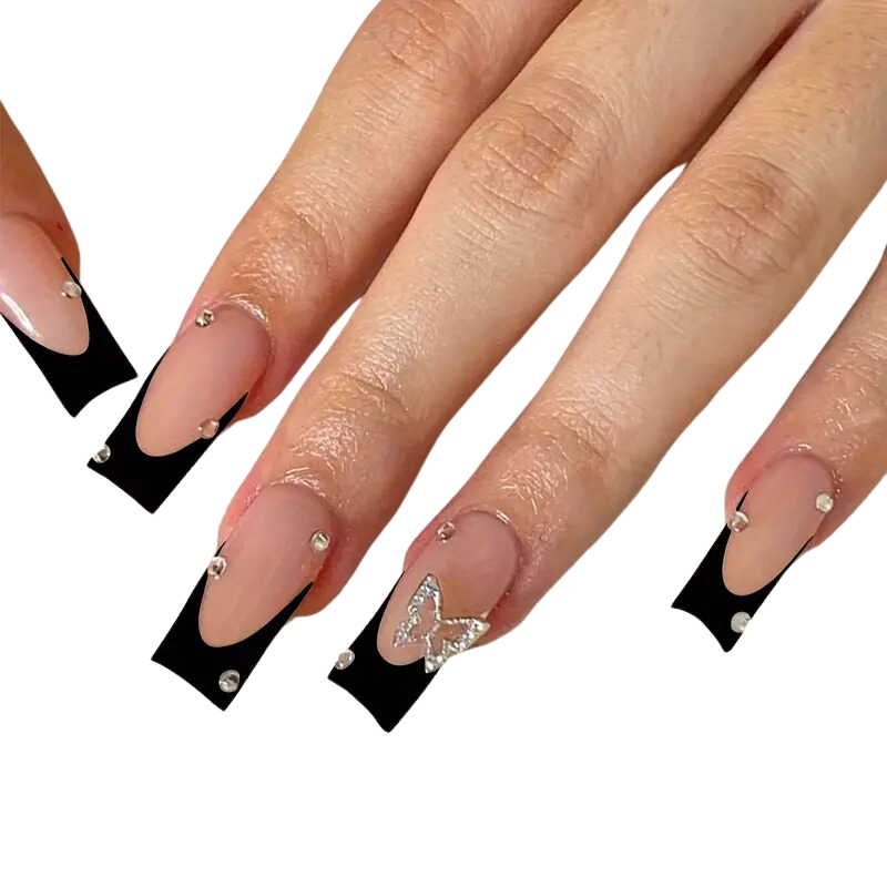 Butterfly Bling Nails