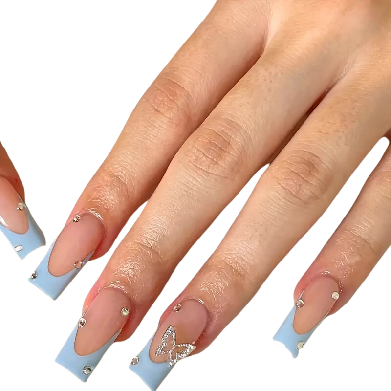 Butterfly Bling Nails