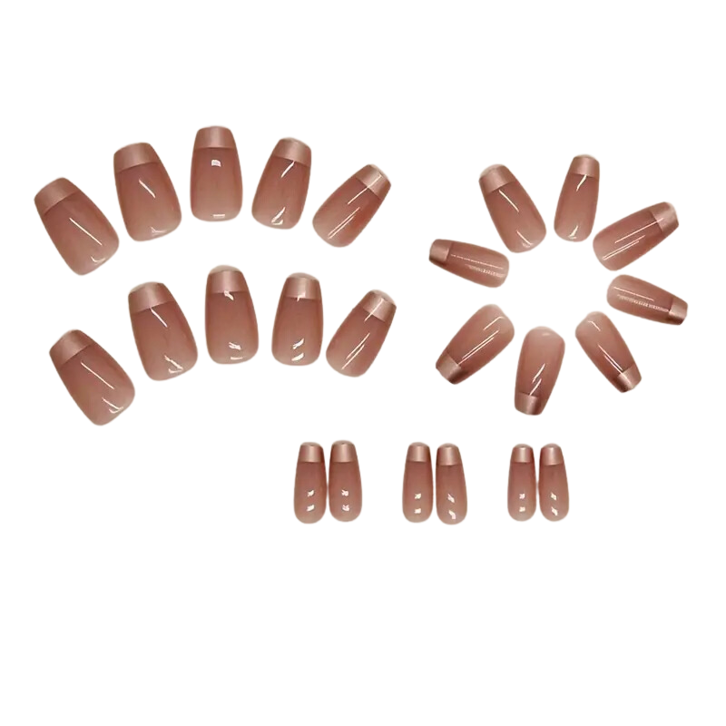 Bronze French Nails