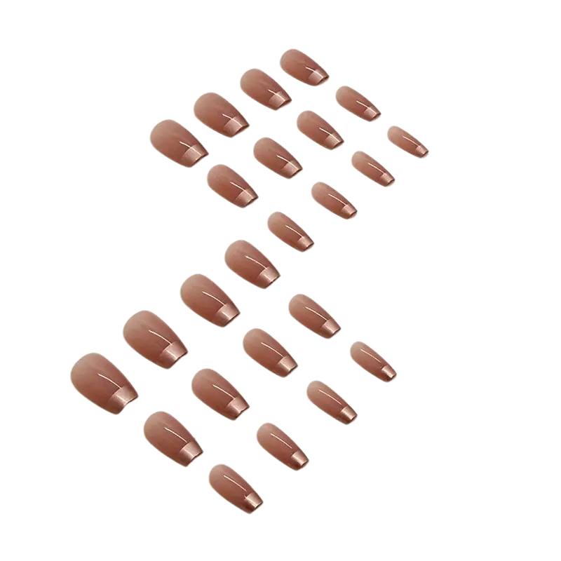 Bronze French Nails