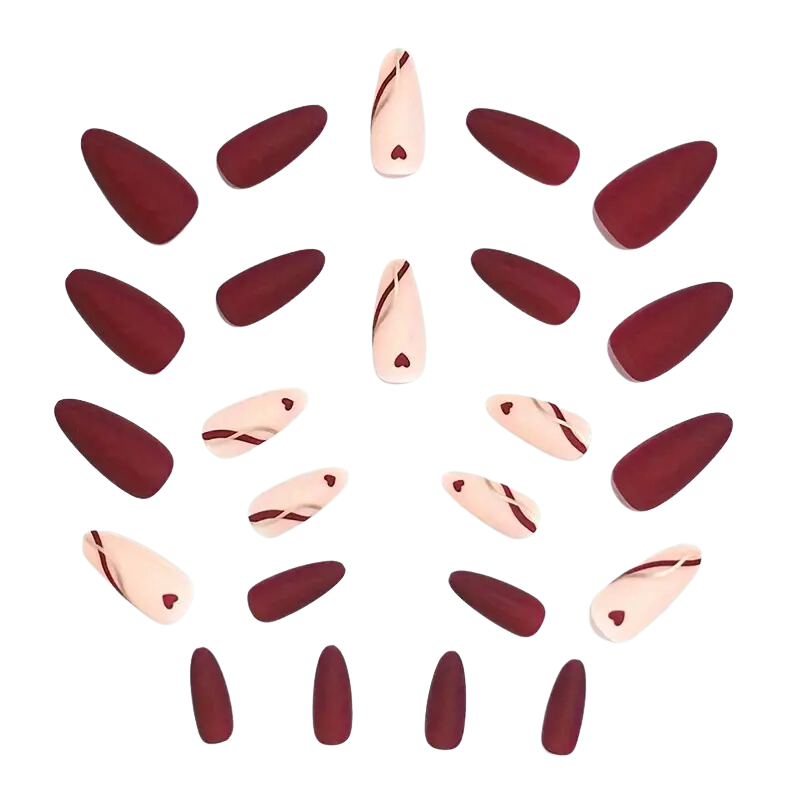 Crimson Amour Nails