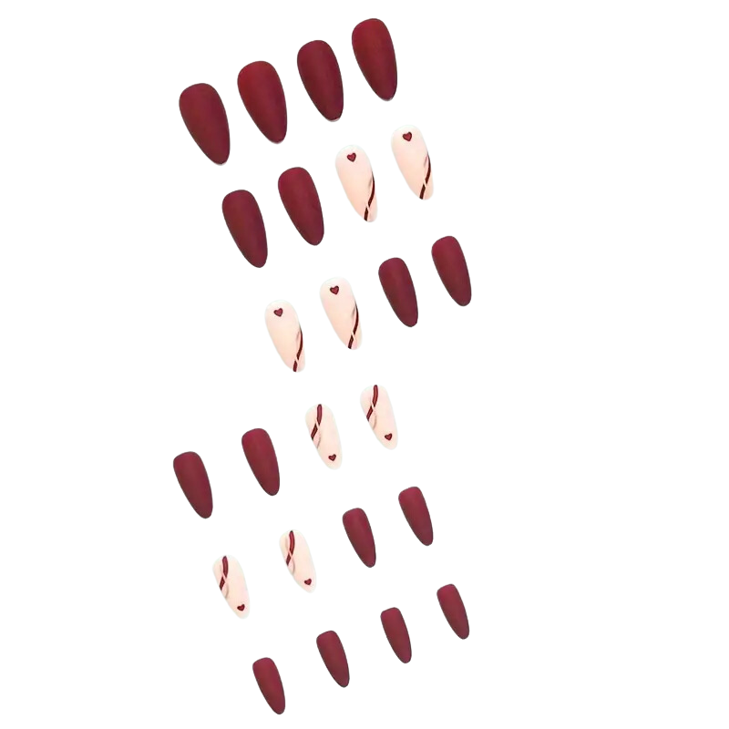 Crimson Amour Nails