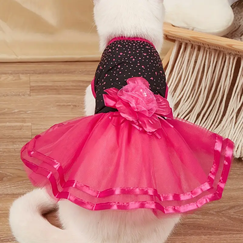 Hot Pink Polka Dot Dress