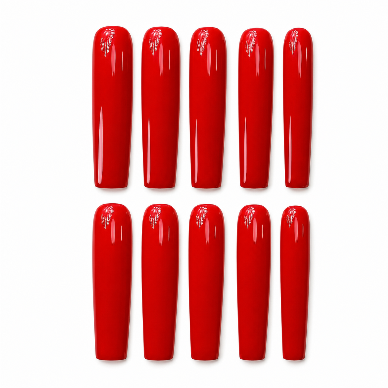 Red Obsession | 4XL Luxe Square Handmade Nails
