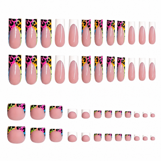 Electric Safari Matching Nail & Toe Set