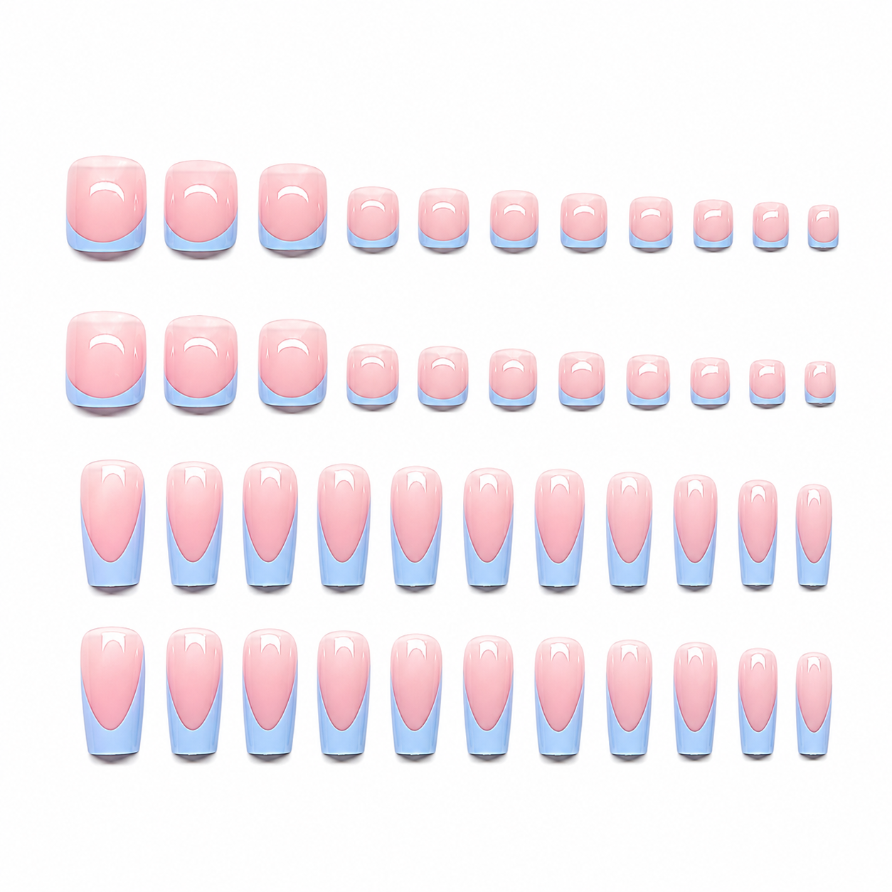 Skyline French Matching Nail & Toe Set