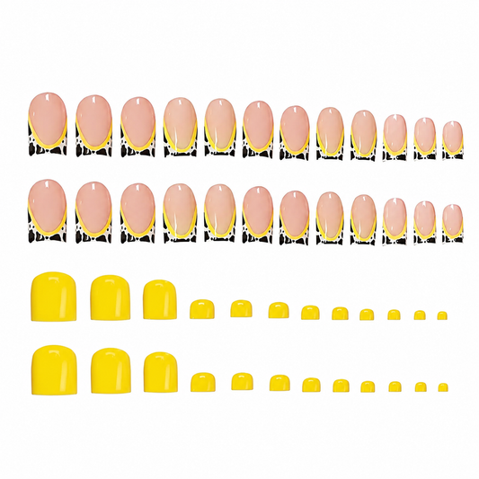 Golden Safari Matching Nail & Toe Set