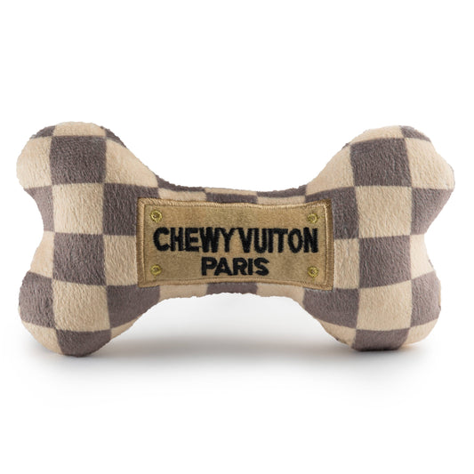 Chewy Vuiton Bone Squeaker Toy