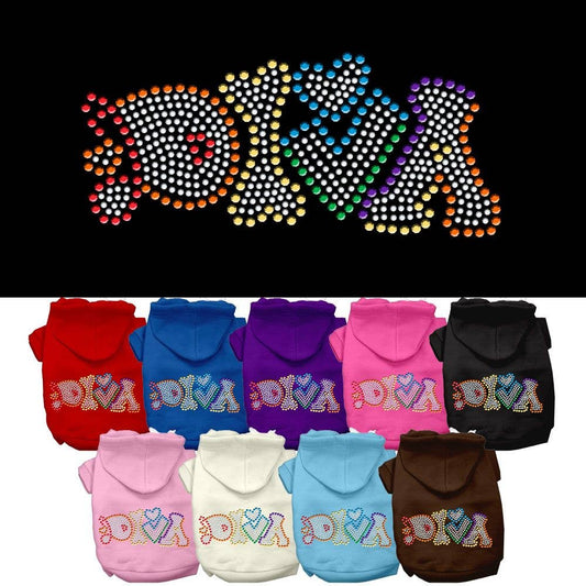 Diva Rhinestone Hoodie