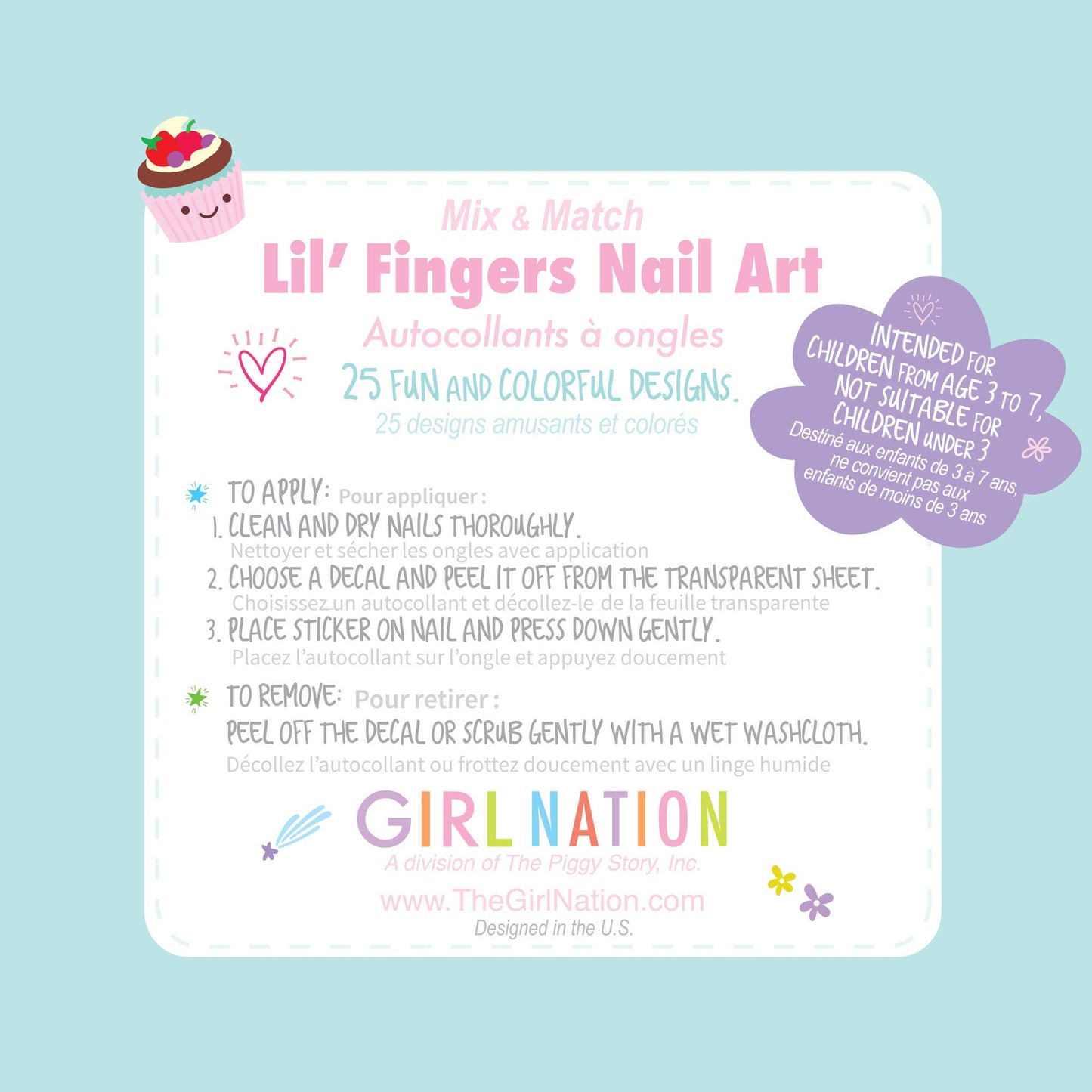 Lil' Fingers Nail Art- Sweet Shop