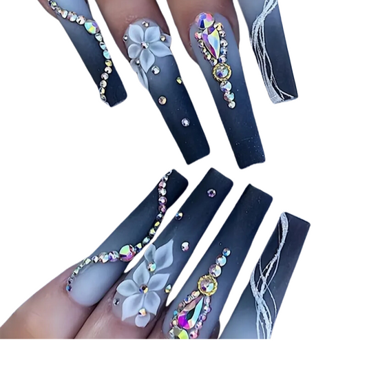 Blue Mirage Nails