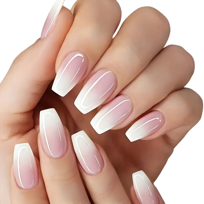 Blushing Fade Nails