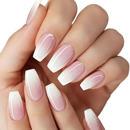 Blushing Fade Nails