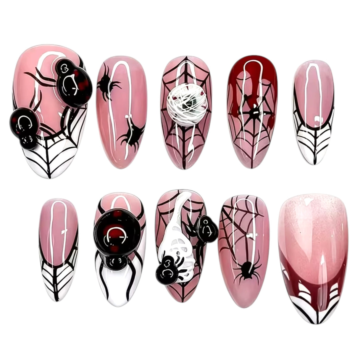 Web Crush Medium Almond Custom Fit Nails