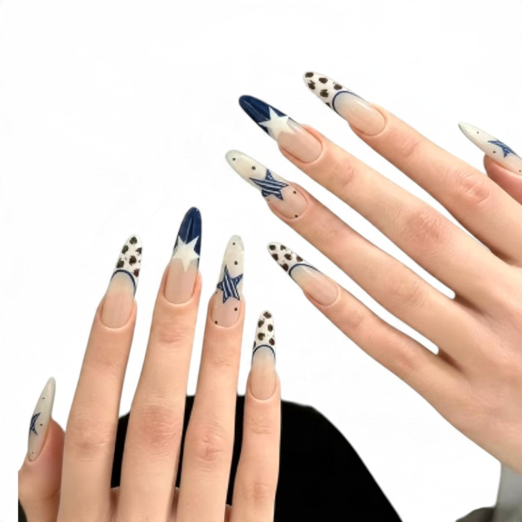 Denim Daydream Extra Long Almond Custom Fit Nails