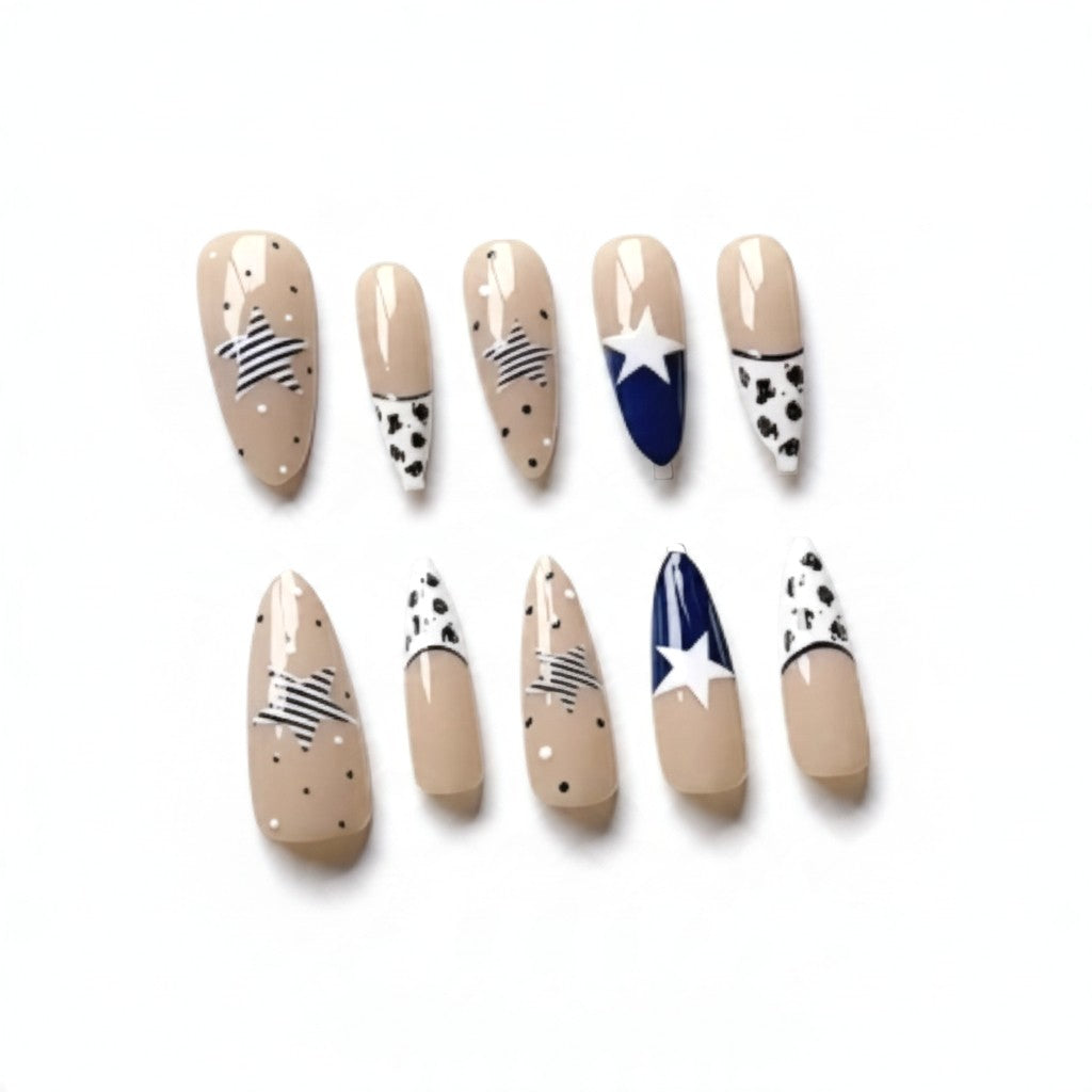 Denim Daydream Extra Long Almond Custom Fit Nails