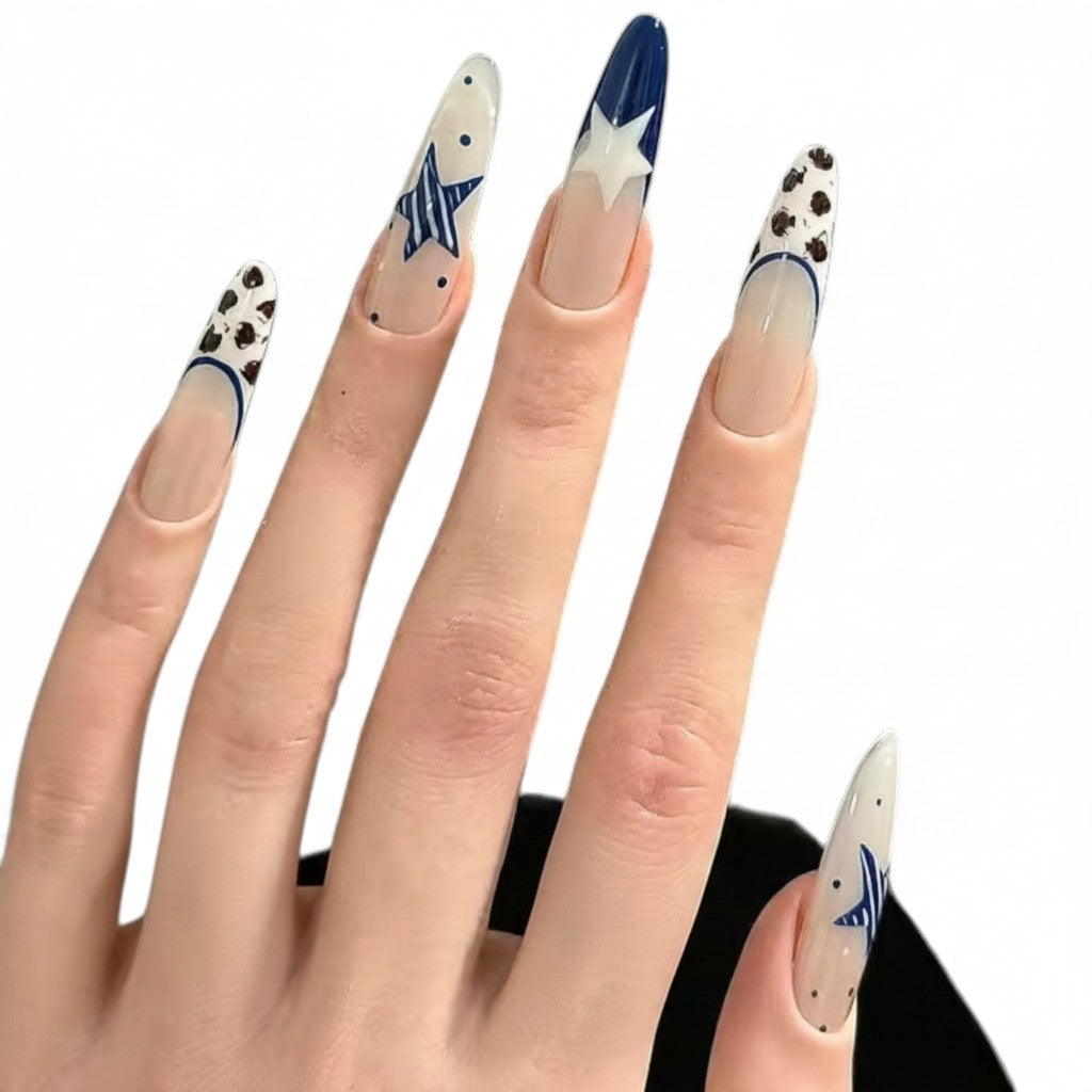 Denim Daydream Extra Long Almond Custom Fit Nails