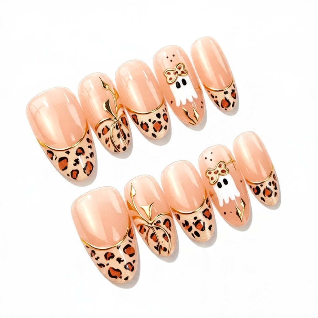 Purranormal Activity Long Almond Custom Fit Nails