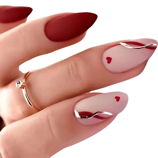 Crimson Amour Nails