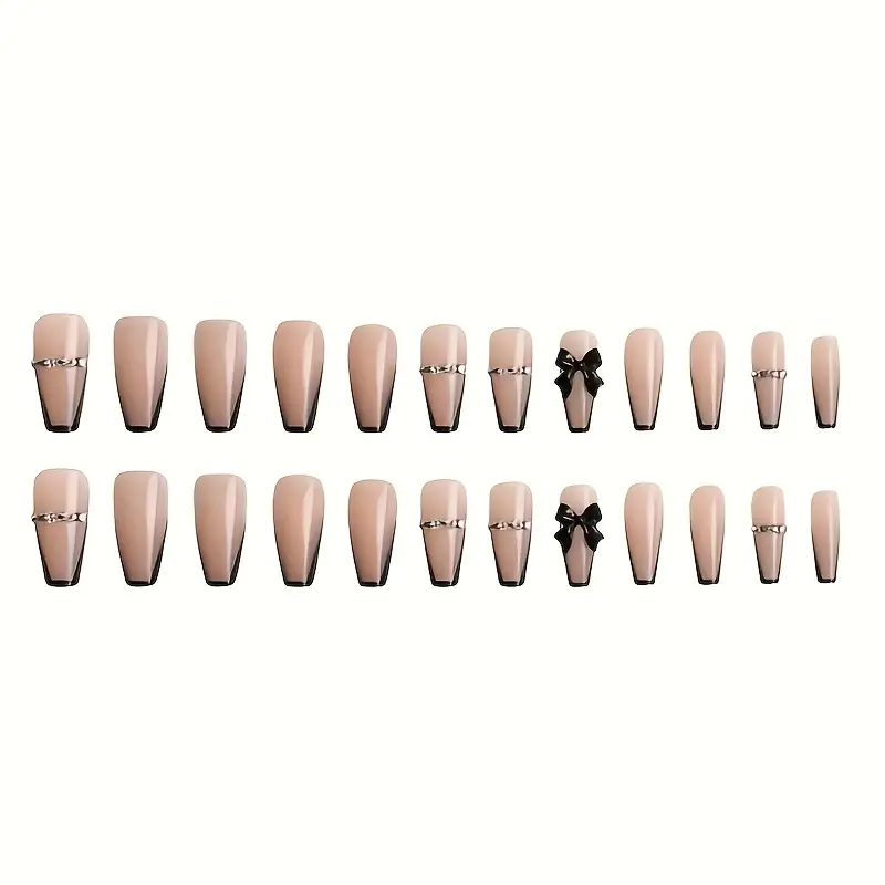 Crystal Noir Nails
