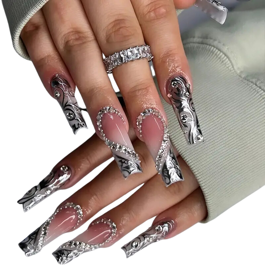 Diamond Draped Nails