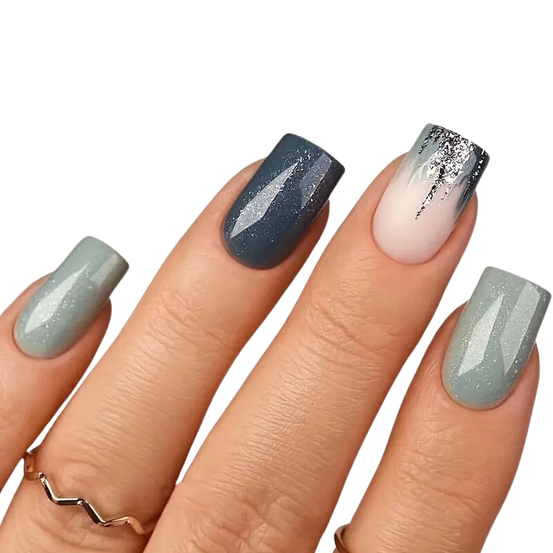 Emerald Spark Nails