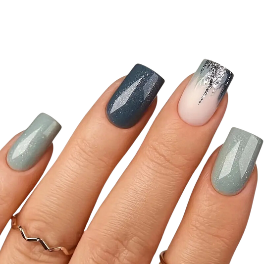 Emerald Spark Nails