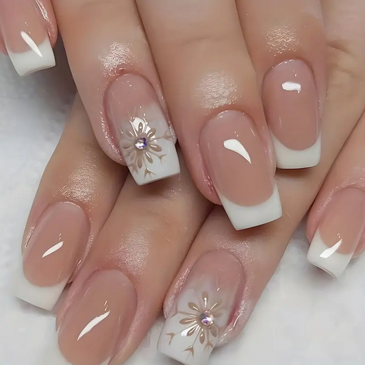 French Kiss Sparkle Nails