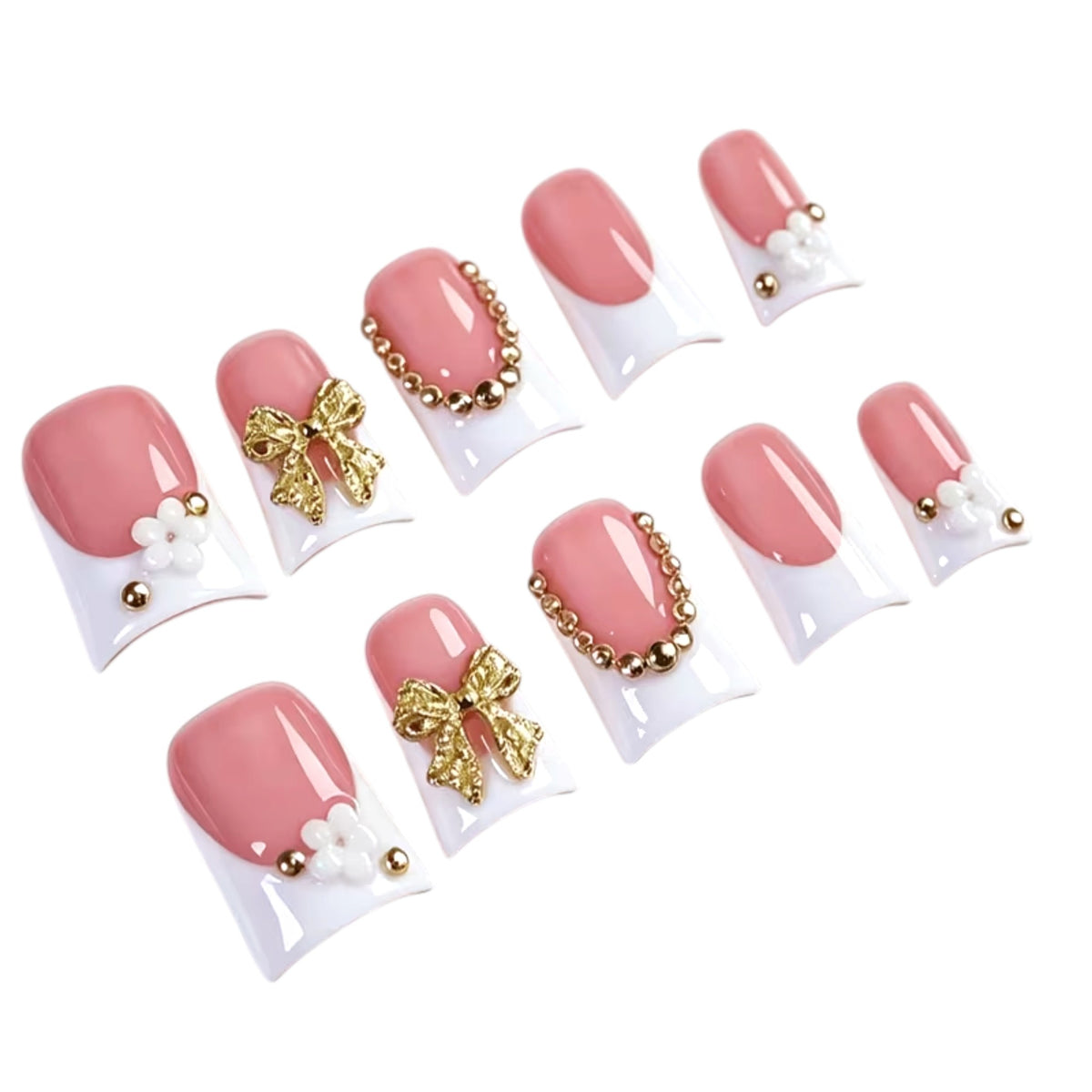 Gift Wrapped Medium Duckbill Handmade Nails