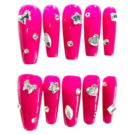 Charm Rush | Extra-Long Coffin Handmade Nails