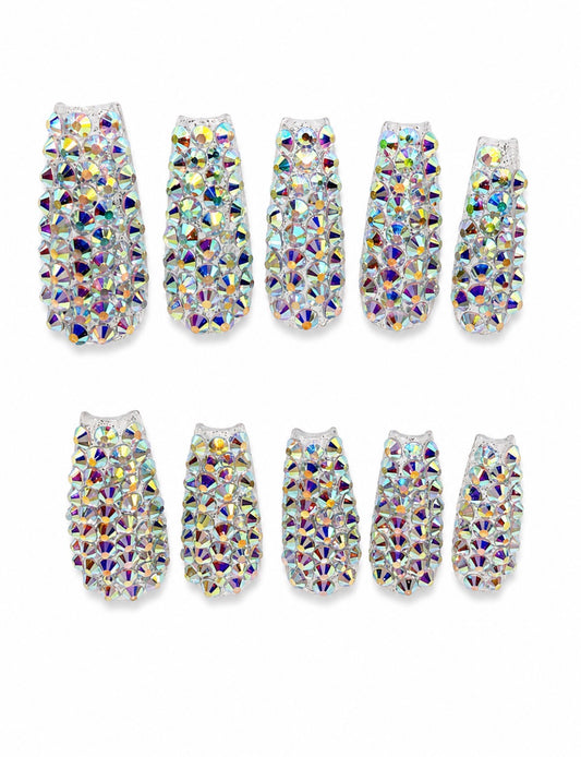 Prism Reign | Extra Long Coffin Handmade Nails