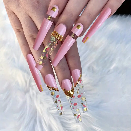 Clearly Pink Nails