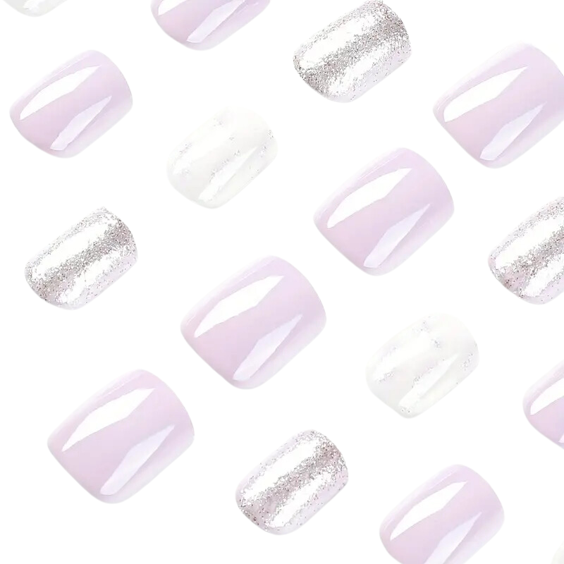 Lilac Frost | Extra-Short Squoval Press-On Nails